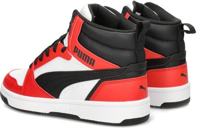 Puma Rebound V6 Mid Jr White Black for All Time Red Fashion sneakers Schoenen weiß maat: 37.5 beschikbare maaten:36 37.5 38.5 39 - Foto 10