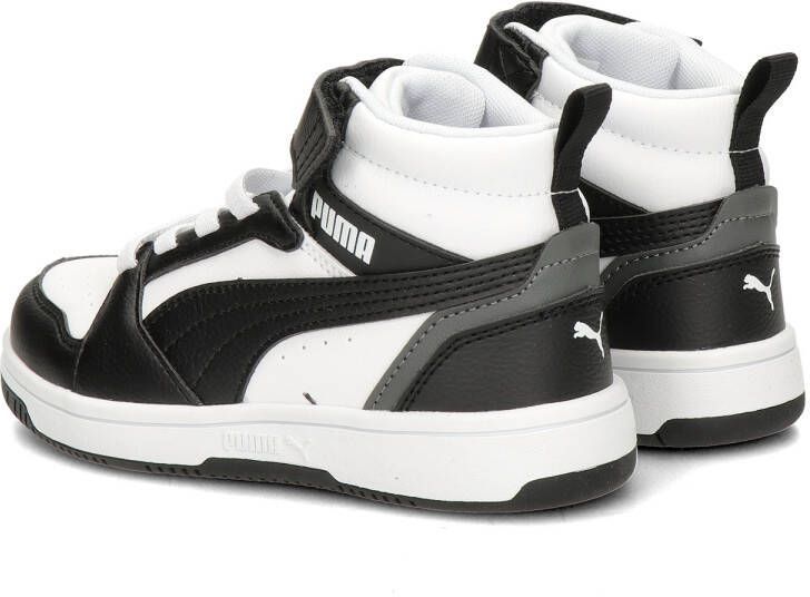 Puma Rebound V6 Mid sneakers wit zwart Imitatieleer Meerkleurig 32 5 - Foto 9