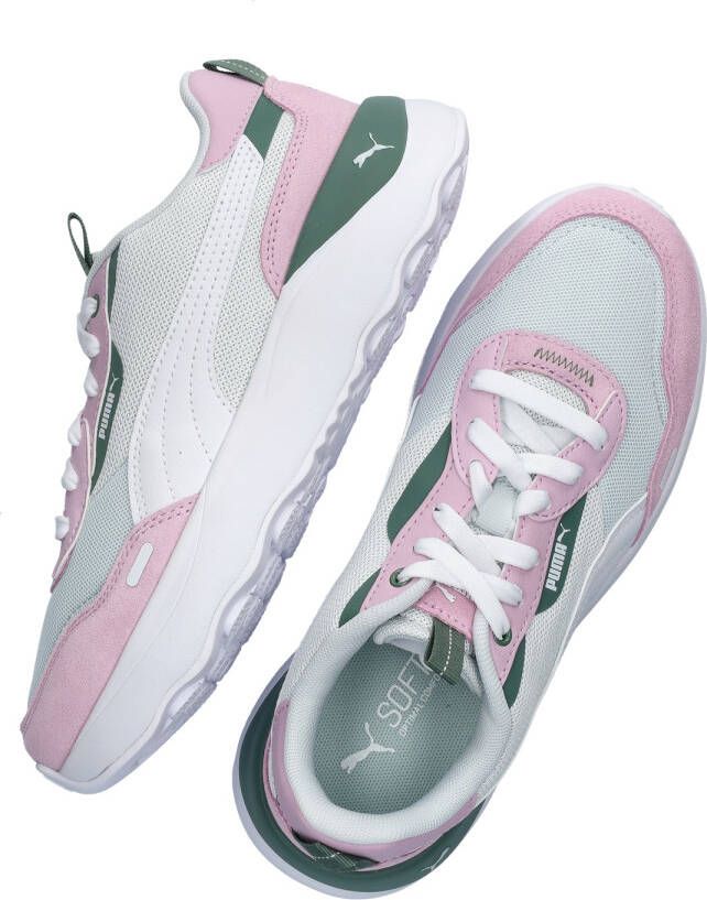 Puma Runtamed Platform sneakers aqua wit lila mintgroen Blauw Jongens Meisjes Mesh 34 - Foto 5