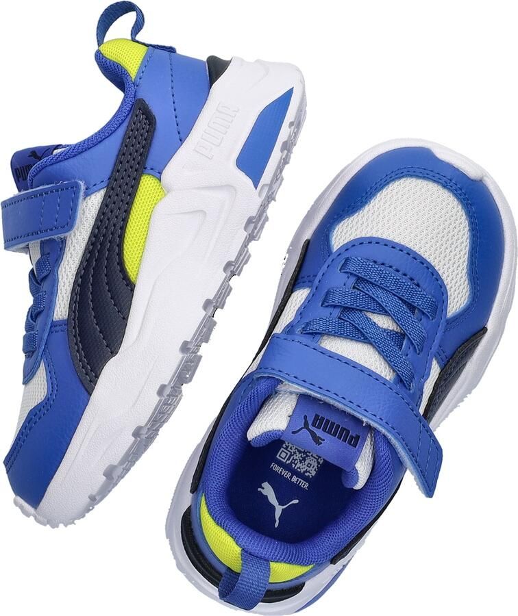 Puma Trinity 2 LT sneakers lichtgrijs blauw Jongens Meisjes Mesh Meerkleurig - Foto 8