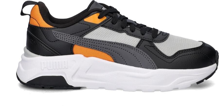 Puma Trinity 2 LT mesh sneakers lichtgrijs oranje - Foto 10