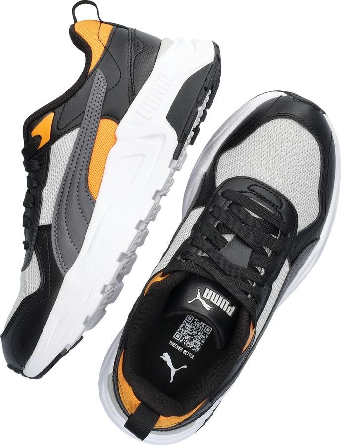 Puma Trinity 2 LT mesh sneakers lichtgrijs oranje - Foto 11