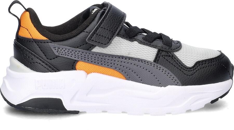Puma Trinity mesh sneakers lichtgrijs zwart - Foto 4
