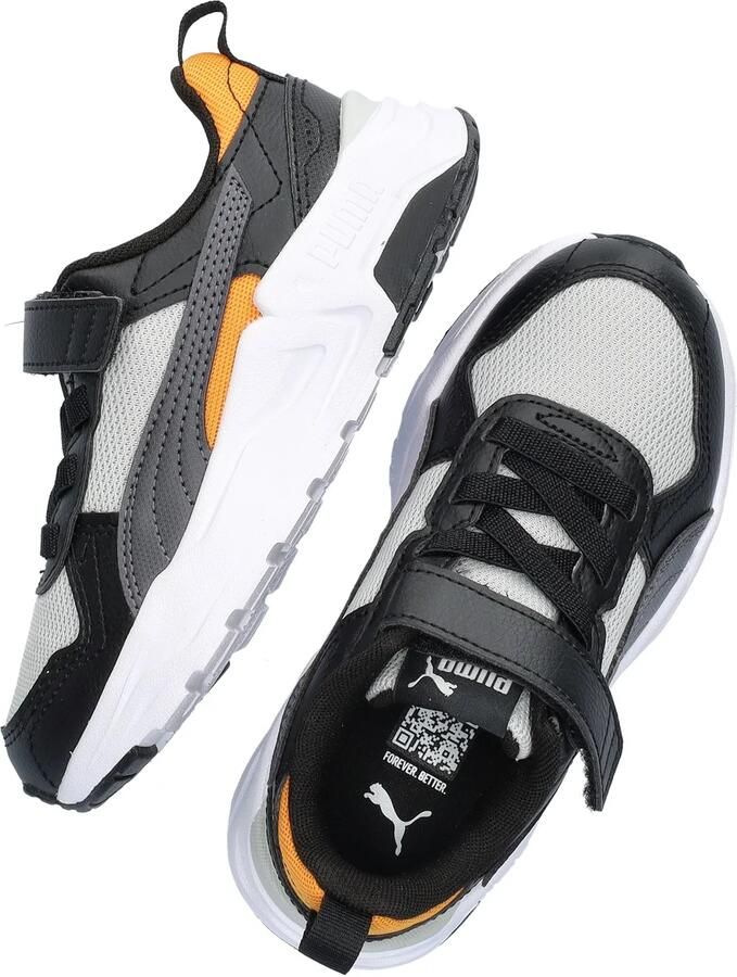 Puma Trinity mesh sneakers lichtgrijs zwart - Foto 5
