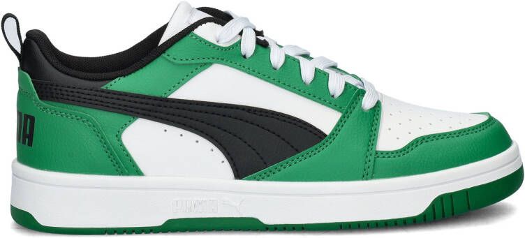 Puma Rebound V6 Lo sneakers wit zwart groen Leer Meerkleurig 21 - Foto 14