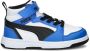 Puma Rebound v6 Mid V6 Mid sneakers wit zwart blauw Imitatieleer 28 - Thumbnail 6
