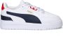PUMA Shuffle Downtown Jr. kids sneaker Wit blauw - Thumbnail 3