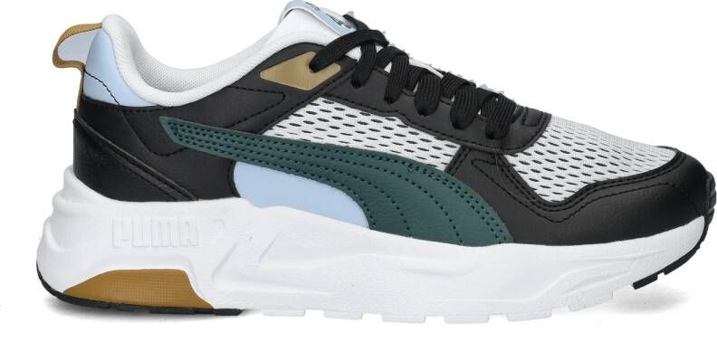 PUMA Trinity 2 LT Run Fun Jr Unisex Sneakers White-Green Terrain- Black - Foto 3