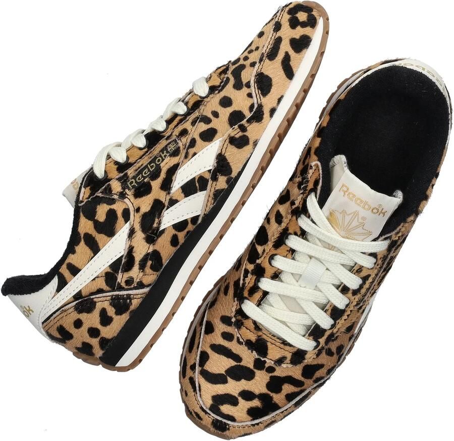 Reebok CLASSIC AZ CHEETAH BLACK CHALK Dames Sneakers Zwart cheetah - Foto 3