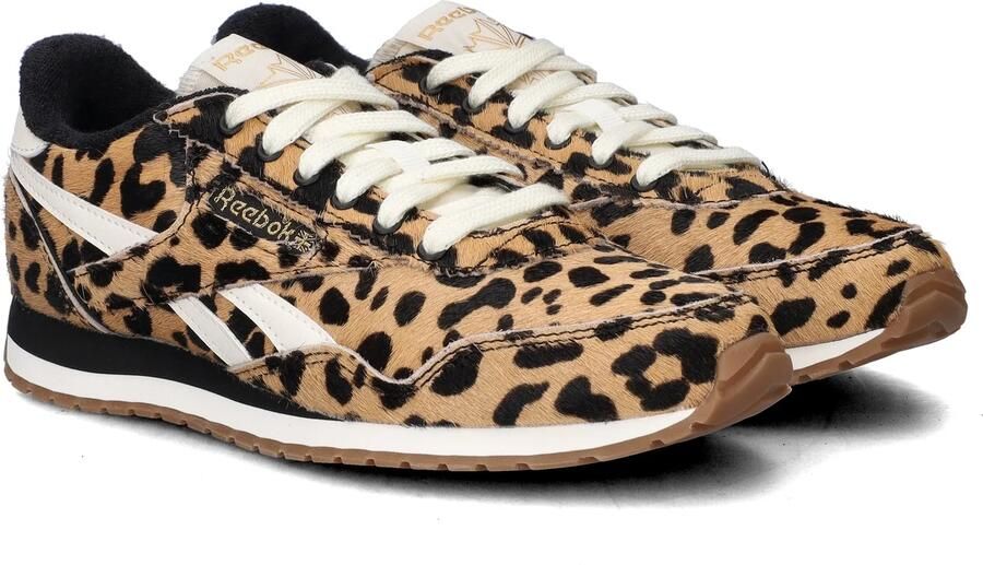 Reebok CLASSIC AZ CHEETAH BLACK CHALK Dames Sneakers Zwart cheetah - Foto 6