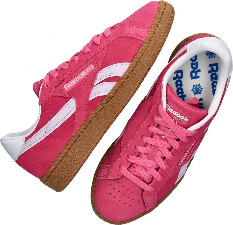 Reebok CLUB C GROUNDS UK Roze DIGITAL GLEAM GUM Dames Sneakers Roze - Foto 4