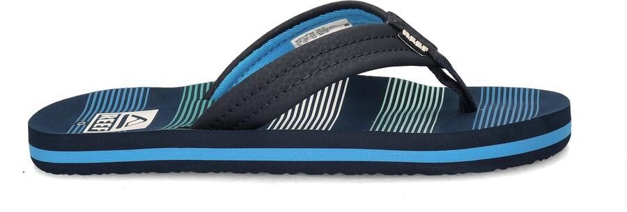 Reef Kids Ahideep Sea Stripes Slippers Blauw - Foto 6