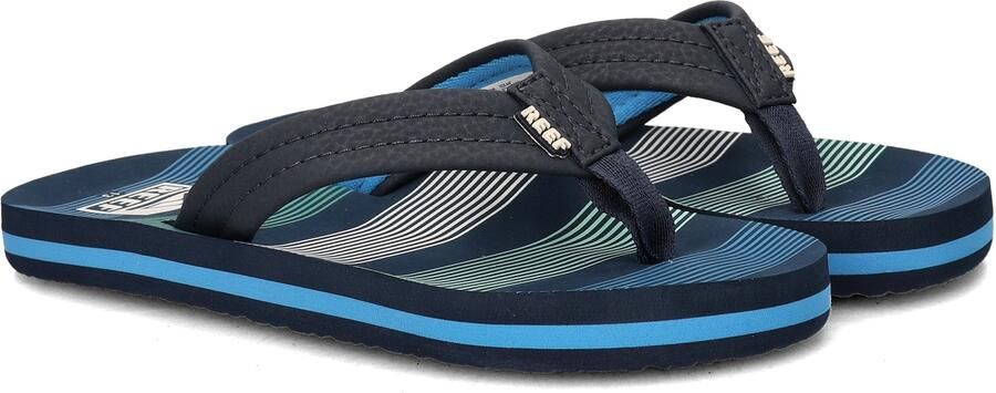 Reef Kids Ahideep Sea Stripes Slippers Blauw - Foto 9