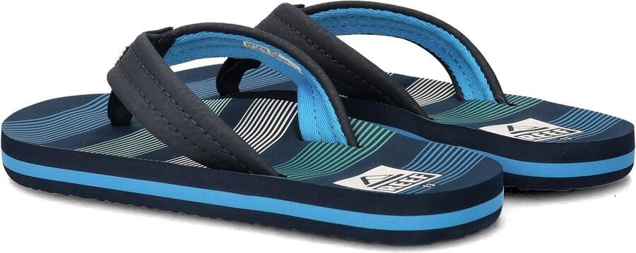 Reef Kids Ahideep Sea Stripes Slippers Blauw - Foto 8