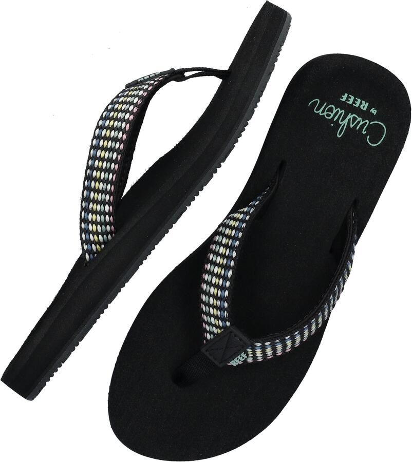Reef BAJA ELANA BLACK FROSTY Dames Slippers black frosty - Foto 2