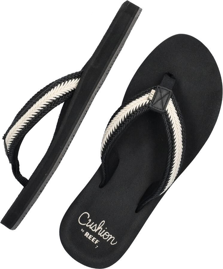 Reef Baja Maria Slippers Dames synthetische slippers Black Vintage - Foto 4