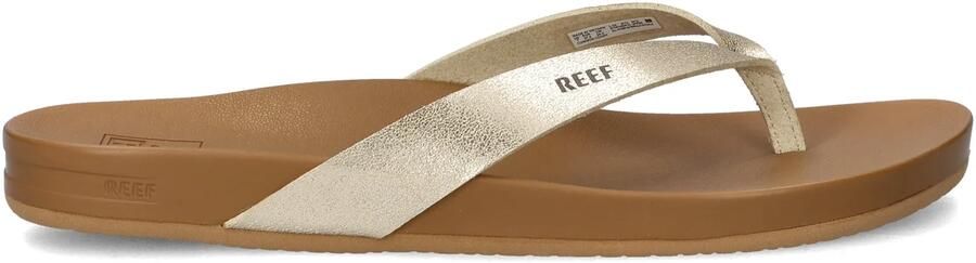 Reef Cushion Court Teenslippers Zomer slippers Dames Goud - Foto 3
