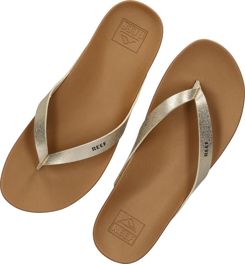 Reef Cushion Court Teenslippers Zomer slippers Dames Goud - Foto 4