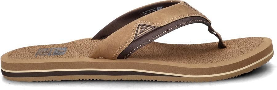Bruin Tinten Cushion Teenslippers Zomer slippers Heren Cognac - Foto 5