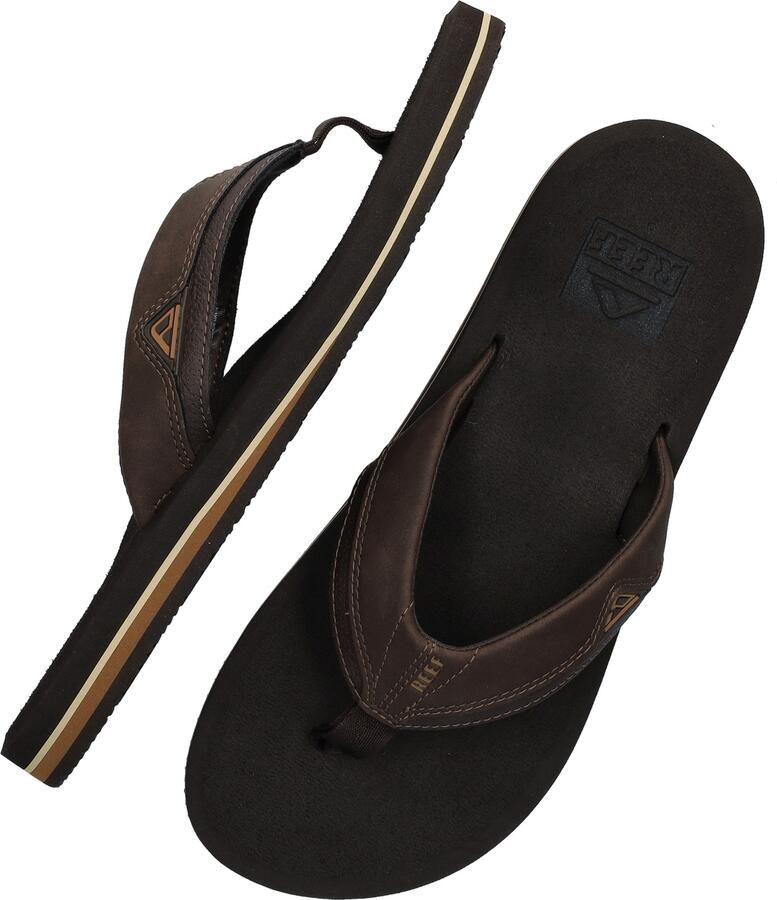 Bruin Tinten Cushion Teenslippers Zomer slippers Heren Bruin - Foto 10