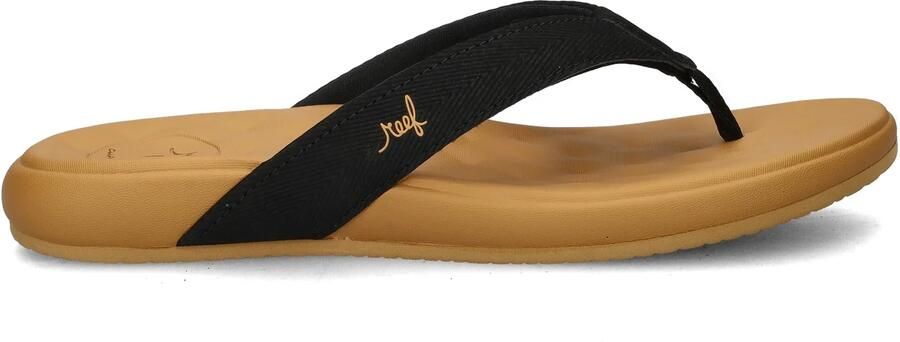 Reef CUSHION HARMONY BLACK TAN Dames Slippers black tan - Foto 3