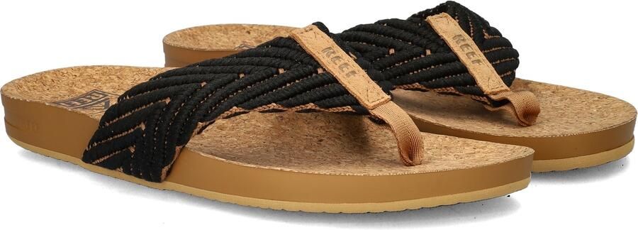 Reef Cushion Strand Dames Slippers Black Natural - Foto 8
