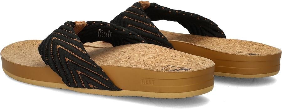 Reef Cushion Strand Dames Slippers Black Natural - Foto 7