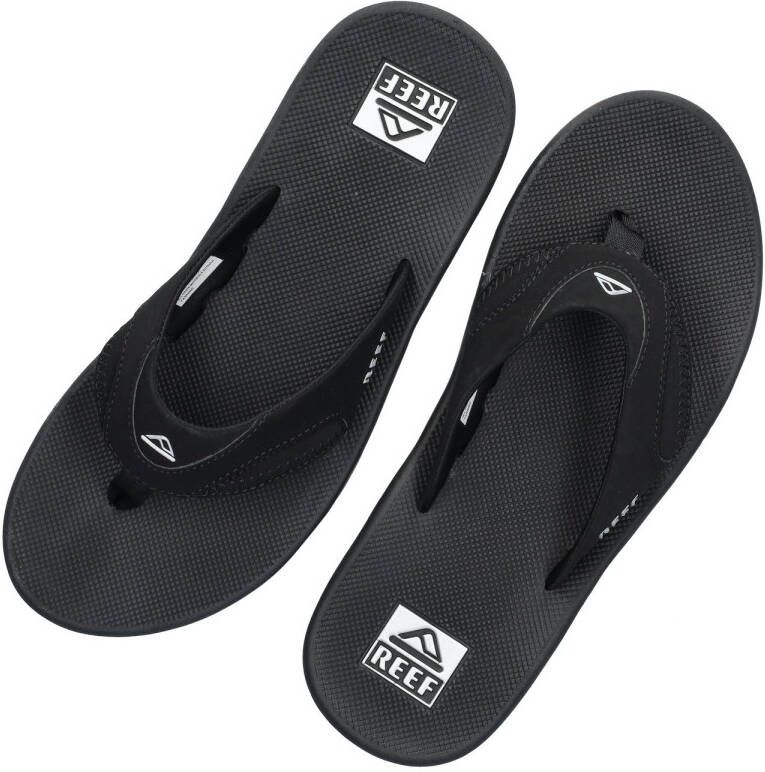 Reef Fanningblack Silver Heren Slippers Zwart Zilver - Foto 10