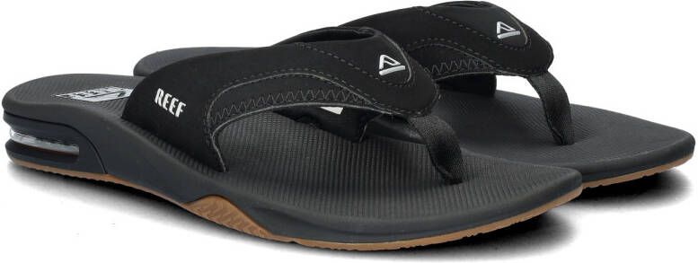 Reef Fanningblack Silver Heren Slippers Zwart Zilver - Foto 12