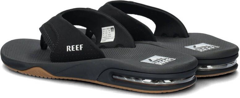 Reef Fanningblack Silver Heren Slippers Zwart Zilver - Foto 9