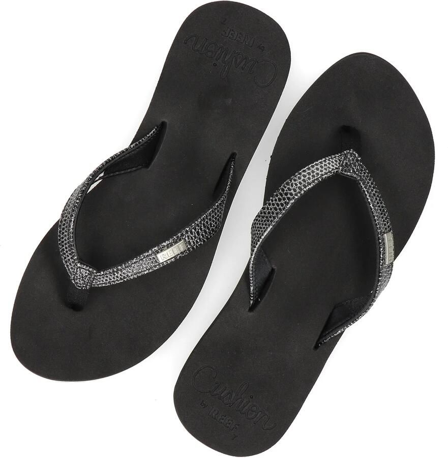 Reef Star Cushion Sassyblack Silver Dames Slippers Zwart Zilver - Foto 11