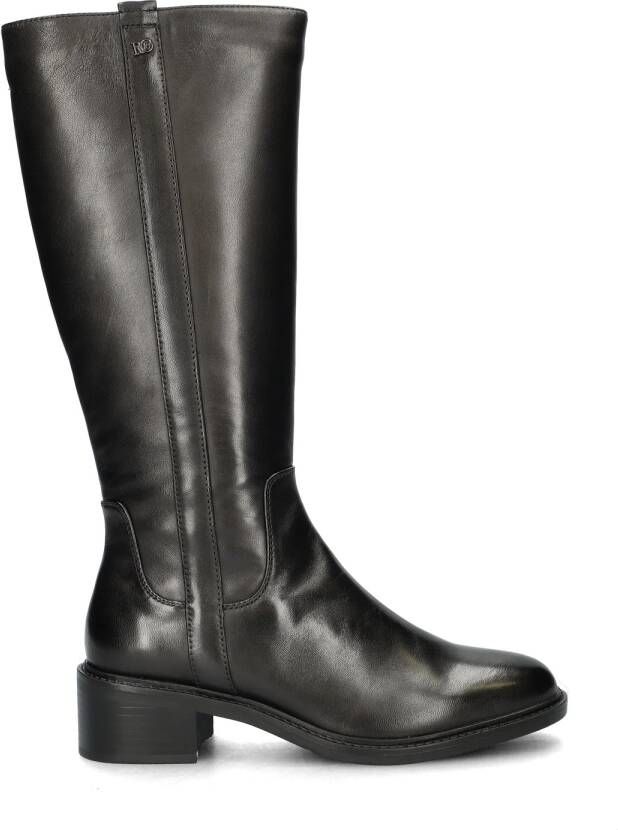 Regarde le ciel Moira gevoerde leren laarzen zwart - Foto 5