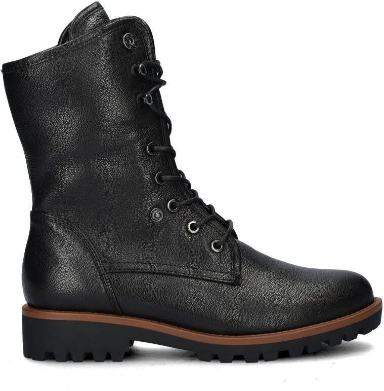 Regarde le ciel Nika-14 leren veterboots zwart - Foto 5