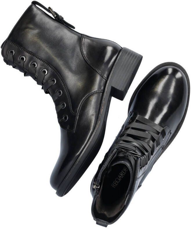 Regarde le ciel Jada leren veterboots zwart - Foto 5