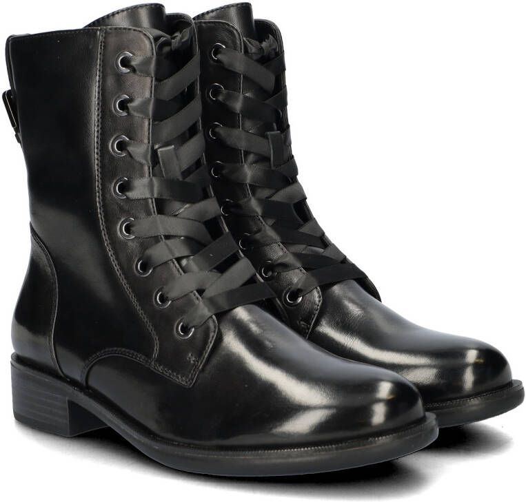 Regarde le ciel Jada leren veterboots zwart - Foto 3