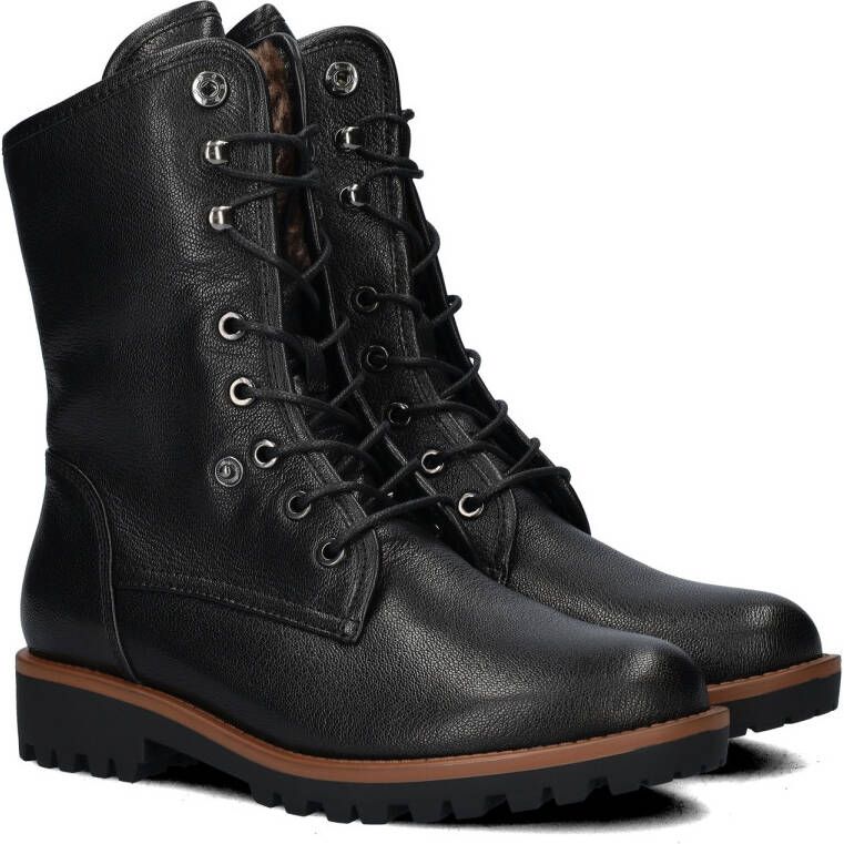 Regarde le ciel Nika-14 leren veterboots zwart - Foto 3