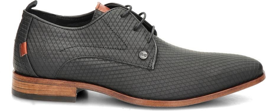 Rehab Footwear Greg Triangle | Lage zwarte nette veterschoenen - Foto 5