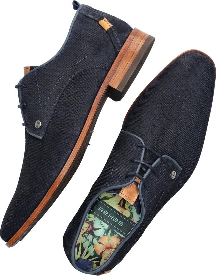 Rehab GREG WALL SUE 8100 DBLU heren veterschoenen gekleed blauw - Foto 9