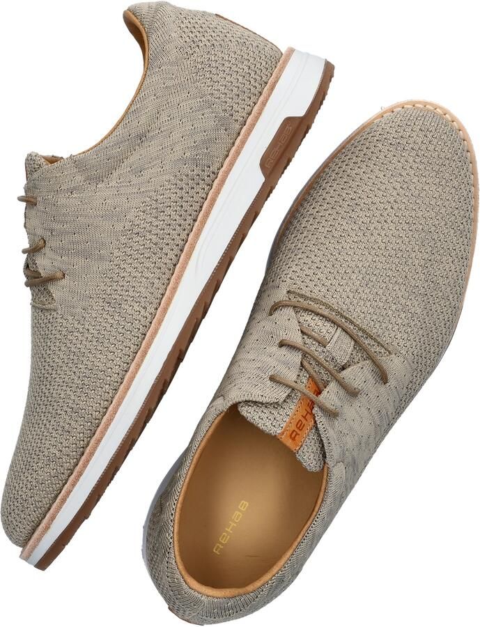 Rehab Footwear Nolan Knit | Zandkleurige veterschoen - Foto 5