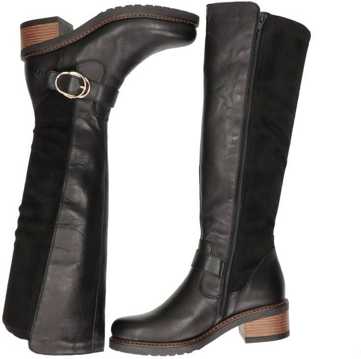 Remonte Lange leren Hoge Laarzen met comfortabele pasvorm Black Dames - Foto 4