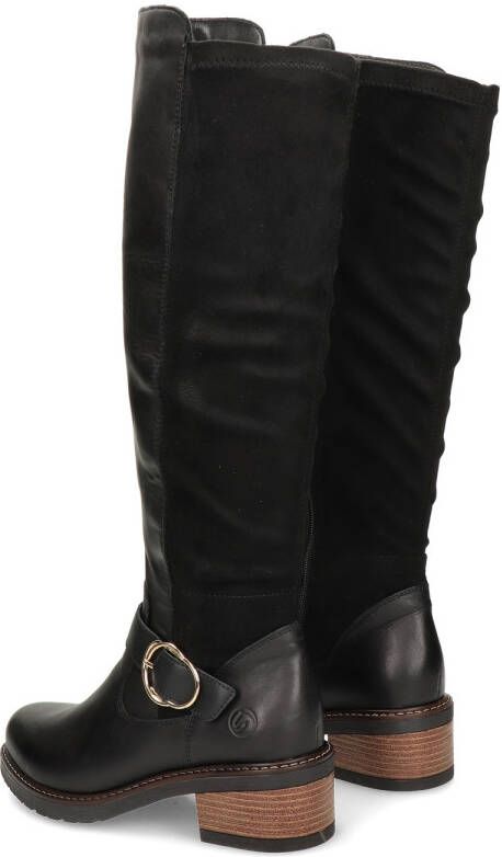 Remonte Lange leren Hoge Laarzen met comfortabele pasvorm Black Dames - Foto 3