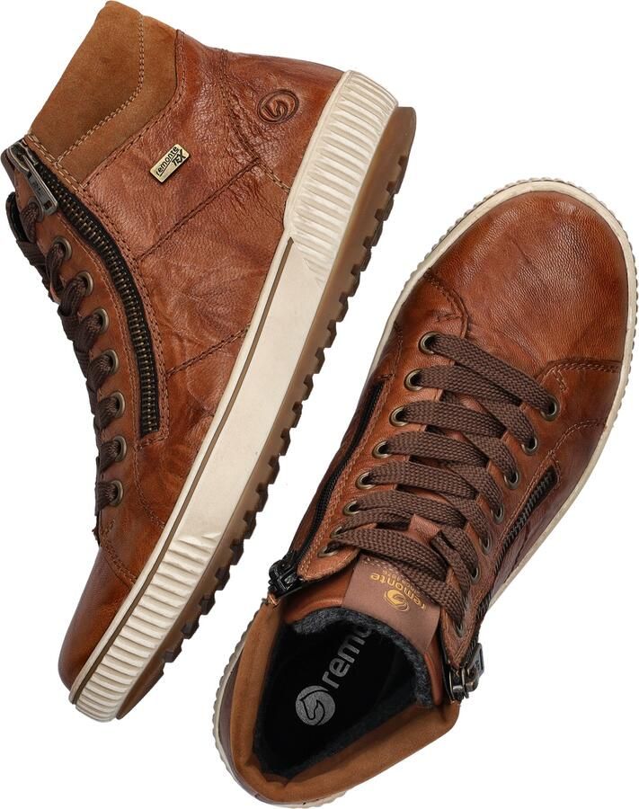 Remonte Veterlaarsjes blokhak laarsjes veterschoenen flats in used look - Foto 17