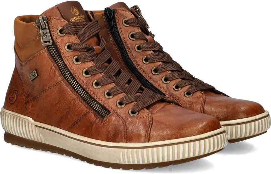Remonte Veterlaarsjes blokhak laarsjes veterschoenen flats in used look - Foto 20