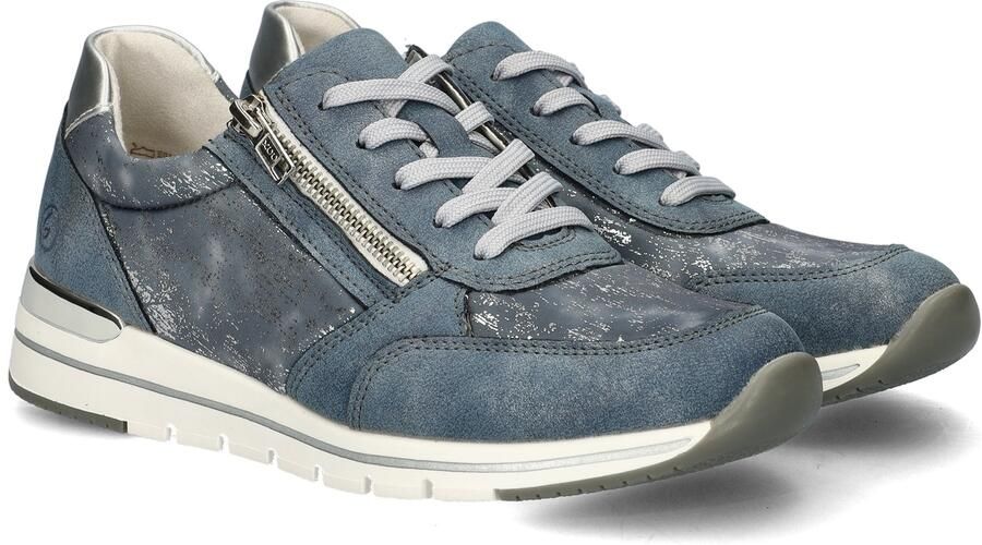 Remonte Blauwe Sneaker met Metallic Accenten Blue Heren - Foto 6