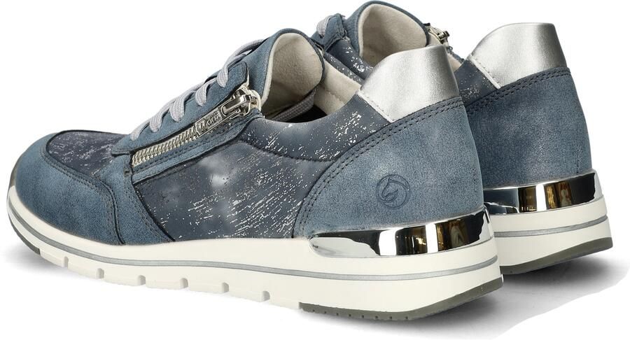 Remonte Blauwe Sneaker met Metallic Accenten Blue Heren - Foto 7