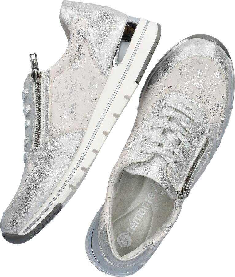 Remonte Zilveren Metallic Sneakers voor Dames Gray Dames - Foto 2