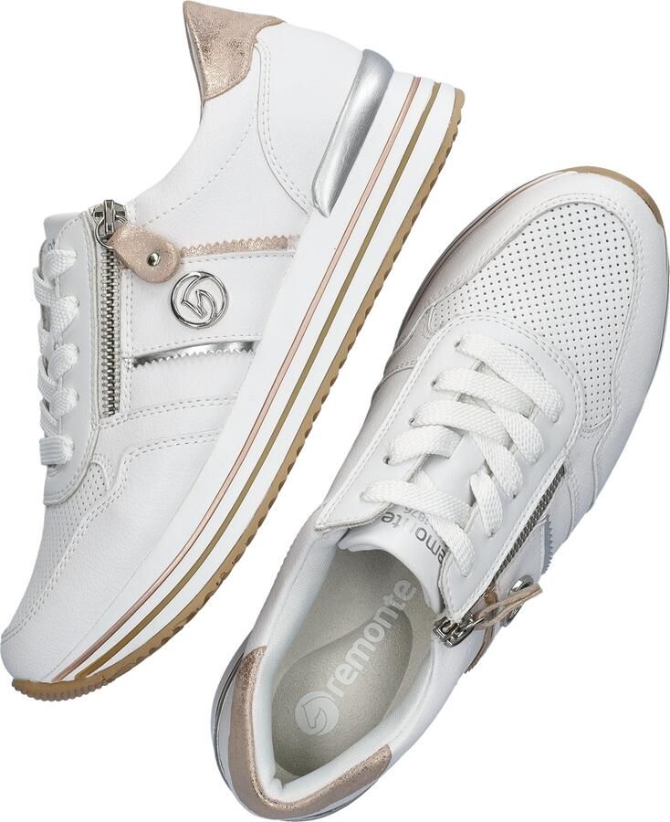 Remonte Plateausneakers vrijetijdsschoen lage schoen veterschoen met zijrits - Foto 14