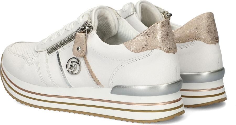 Remonte Plateausneakers vrijetijdsschoen lage schoen veterschoen met zijrits - Foto 16