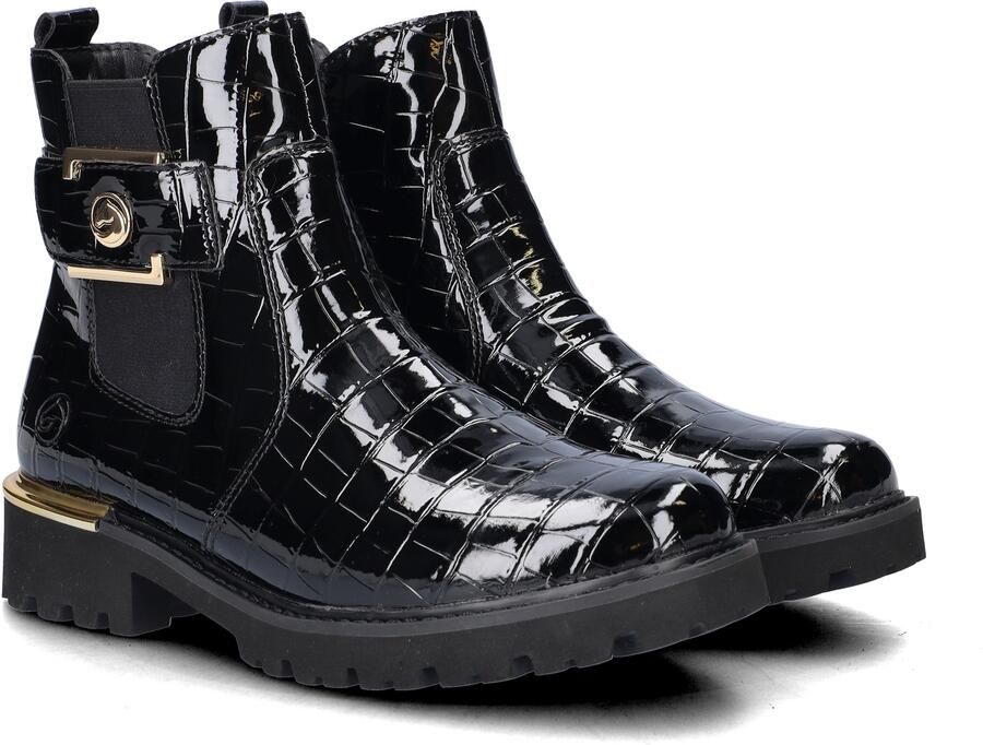 Remonte Chelsea-boots blokhak laarzen enkellaars met praktische binnenrits - Foto 5