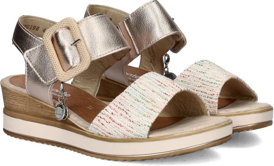 Remonte Sleehaksandaaltjes ELLE-Collection zomerschoen sandalen comfortschoen met klittenband onder de decoratieve gesp - Foto 7